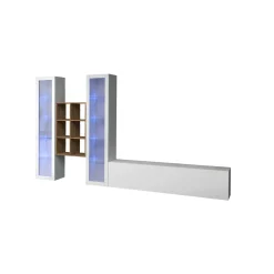 Parete attrezzata Lome, cm 320x30h180,<Dmora Cheap