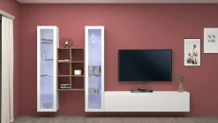 Parete attrezzata Lome, cm 320x30h180,<Dmora Cheap