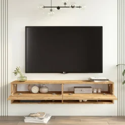 Parete attrezzata Veneto, 140x32 h29 cm,<Dmora Store