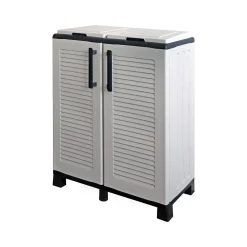 Pattumiera Alistar, Grigio chiaro e Nero, Finitura righe<Dmora Cheap
