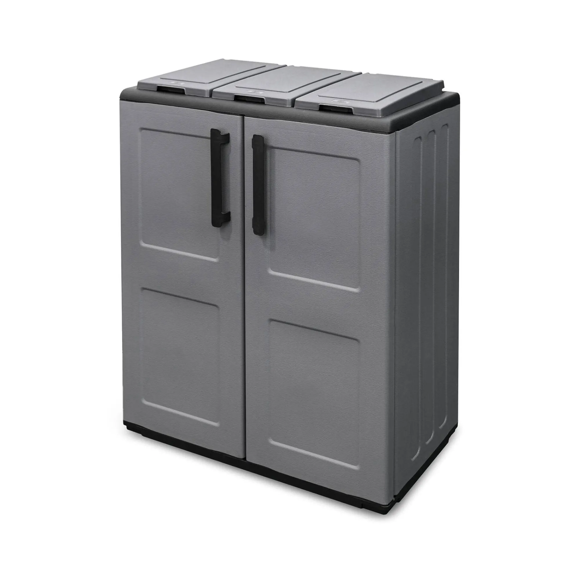 Pattumiera Artan, Grigio e Nero, Finitura quadri<Dmora Flash Sale