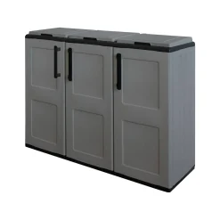 Pattumiera Daffaticat, Grigio e Nero, Finitura quadri<Dmora Flash Sale