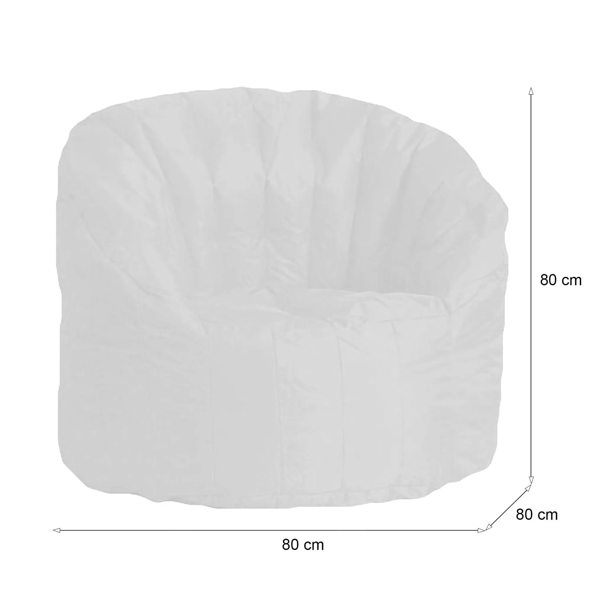 Poltrona Allos, 80x80 h80 cm,<Dmora Store
