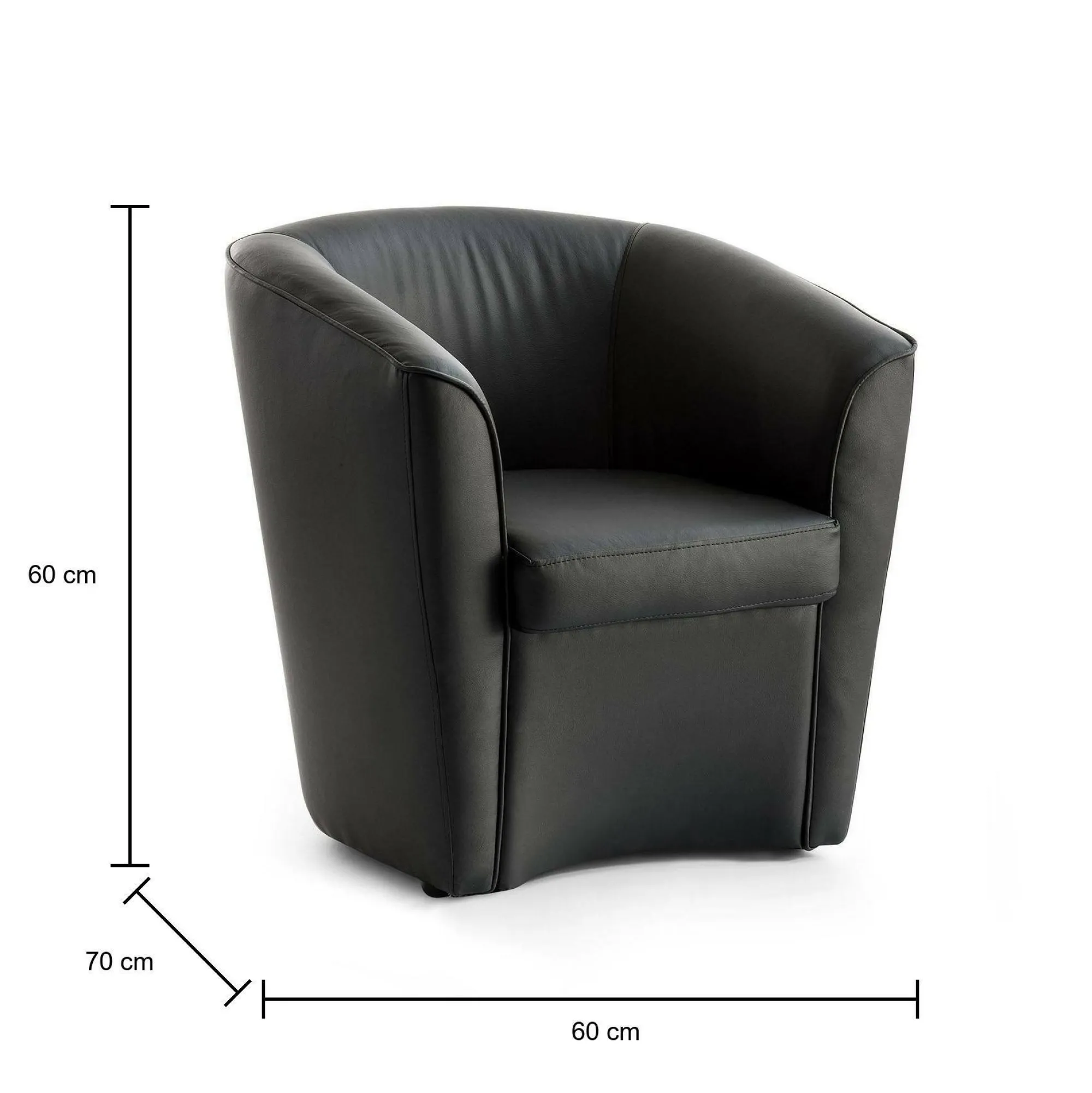 Poltrona Artello, Cm 70x60h74,<Dmora Best