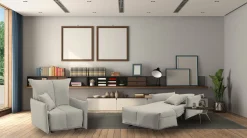 Poltrona Atlantis, Cm 110x90h85,<Dmora Fashion