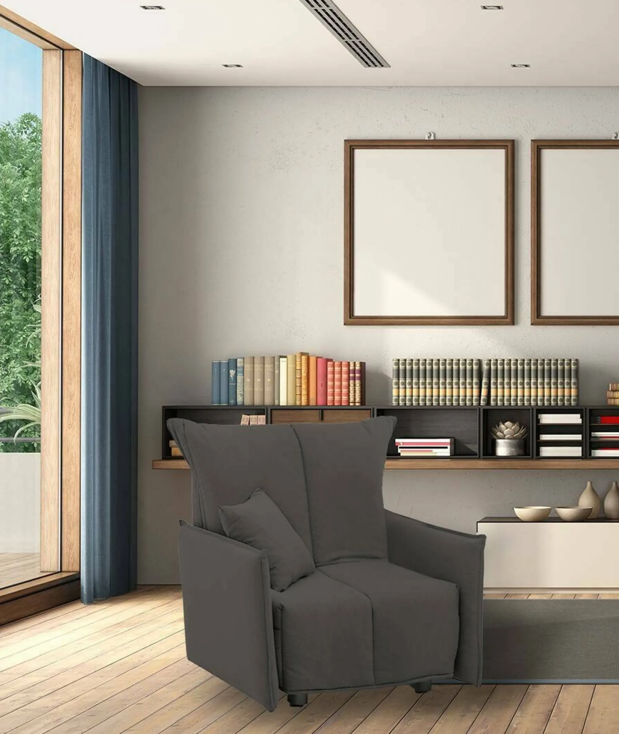 Poltrona Atlantis, Cm 110x90h85,<Dmora Cheap