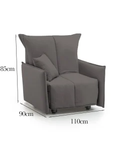Poltrona Atlantis, Cm 110x90h85,<Dmora Cheap