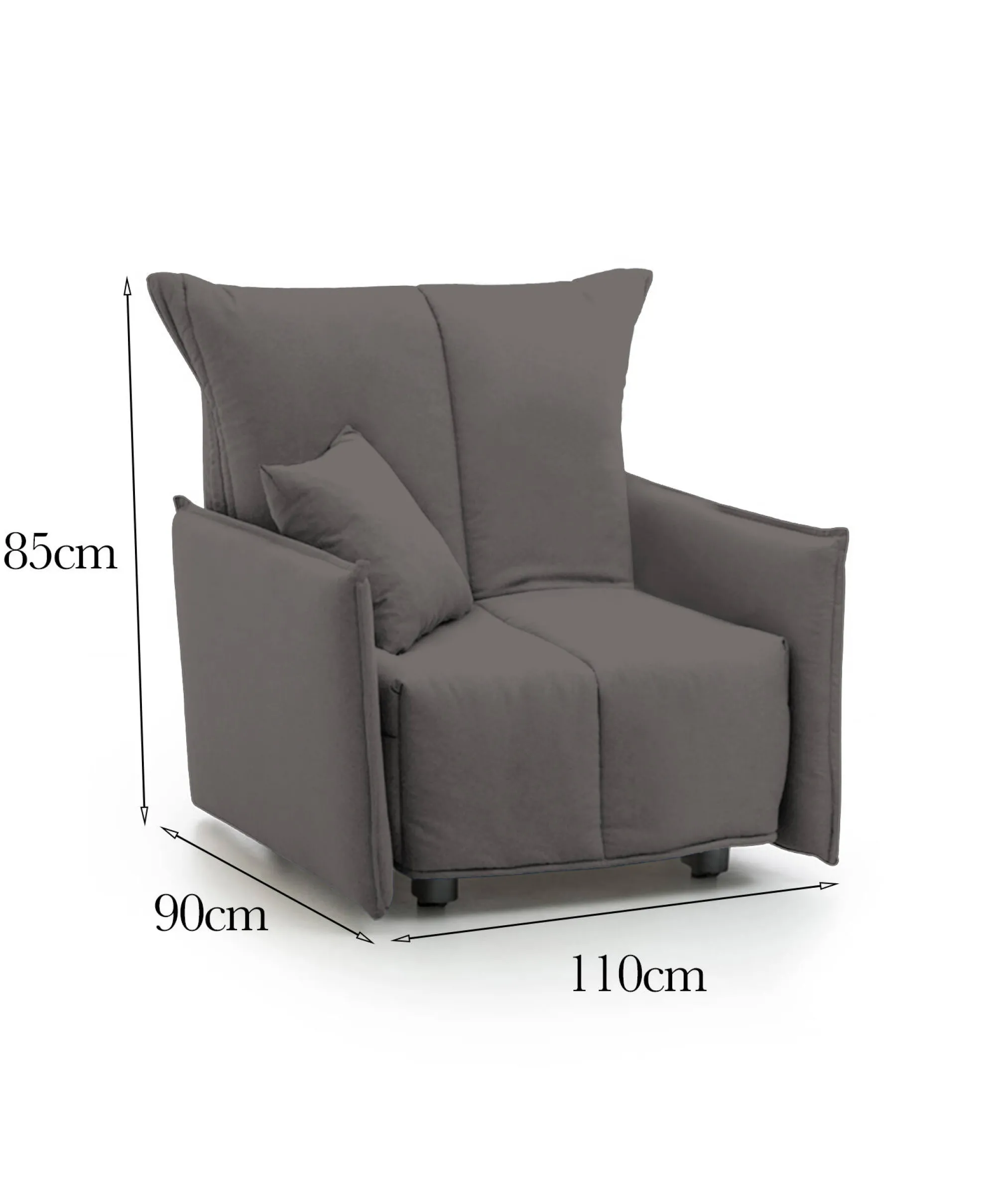 Poltrona Atlantis, Cm 110x90h85,<Dmora Cheap