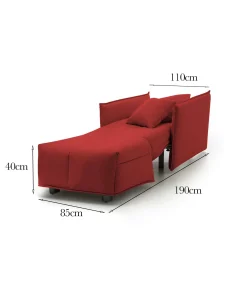 Poltrona Atlantis, Cm 110x90h85,<Dmora Sale