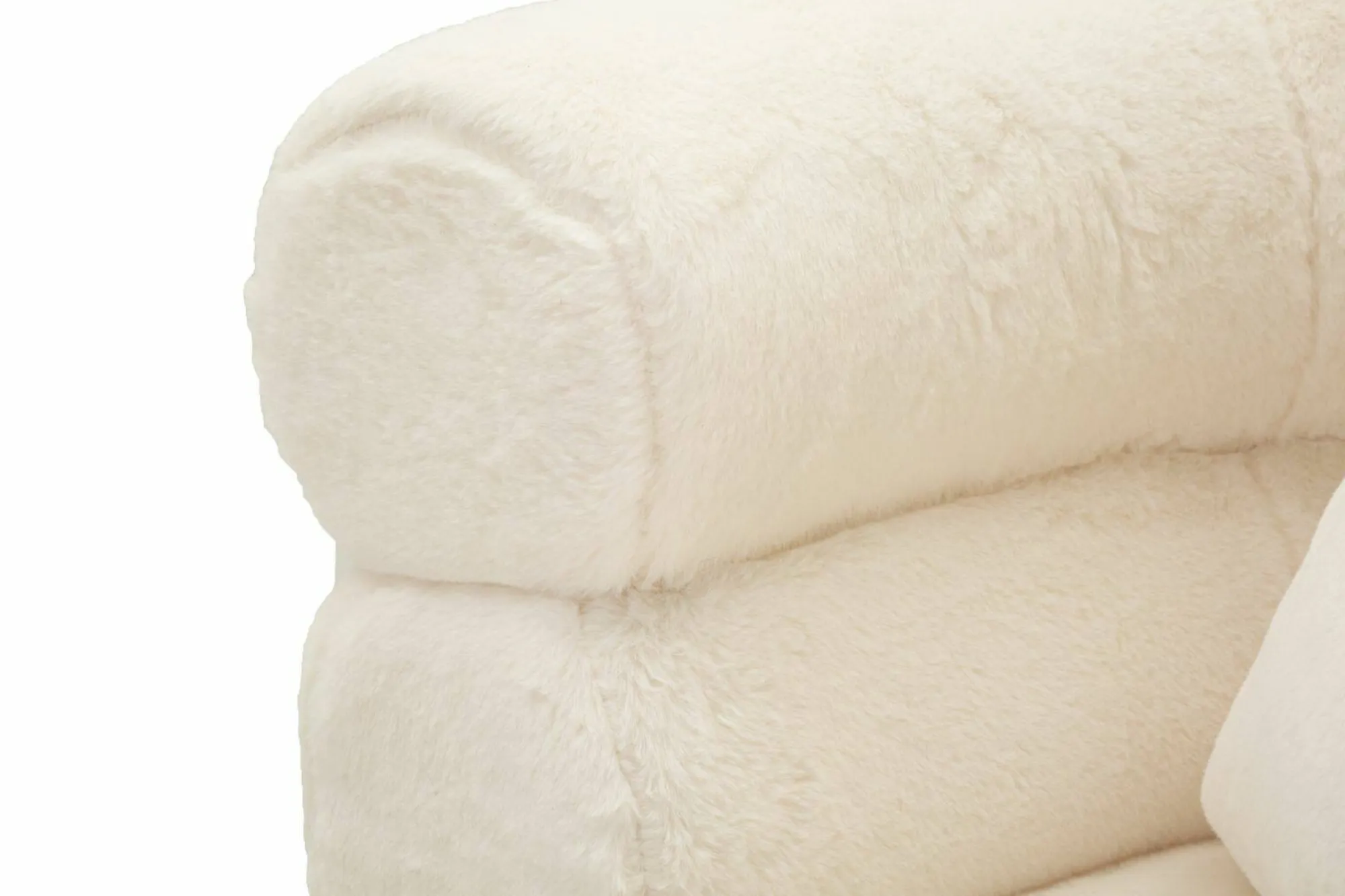 Poltrona Castagna, 78x68 h85 cm, Bianco e Oro<Dmora Cheap