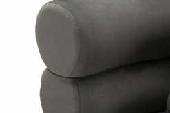 Poltrona Castagna, 78x68 h85 cm, Grigio e Argento<Dmora Best