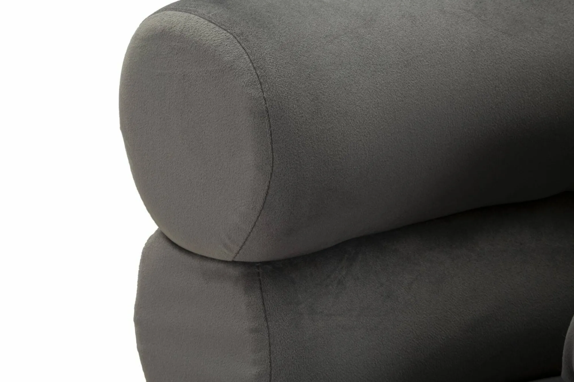 Poltrona Castagna, 78x68 h85 cm, Grigio e Argento<Dmora Best