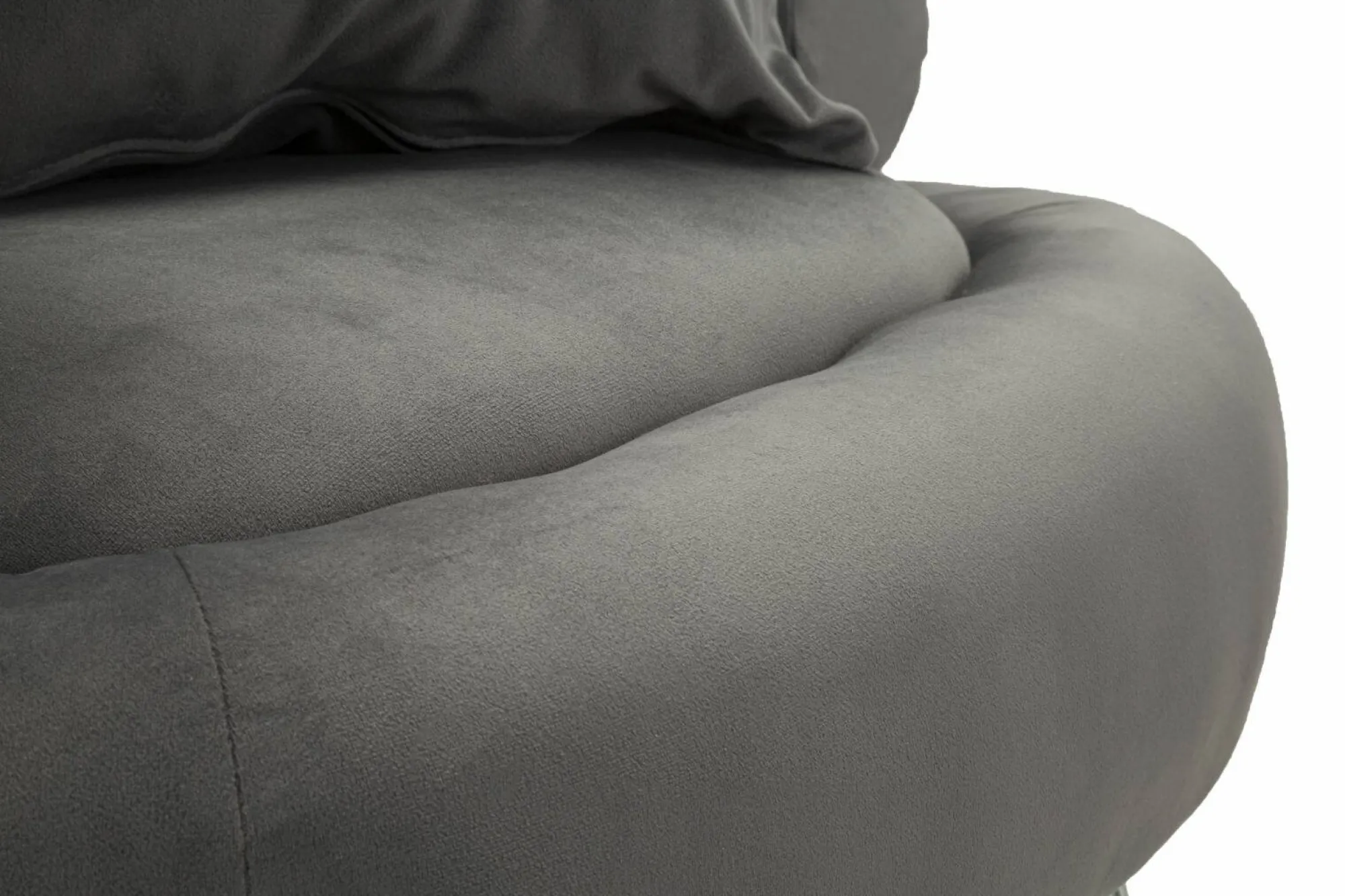 Poltrona Castagna, 78x68 h85 cm, Grigio e Argento<Dmora Best