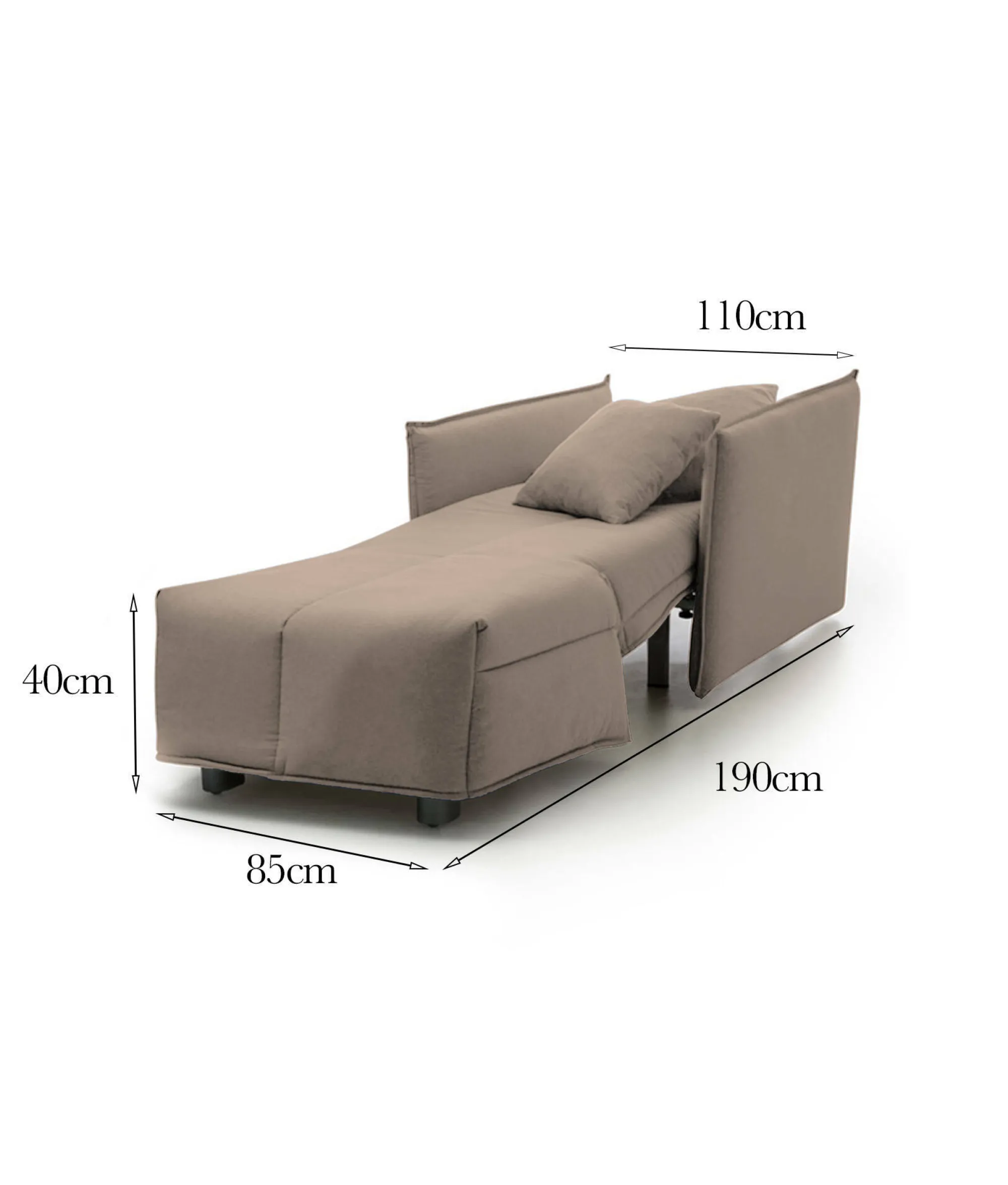 Poltrona Dabari, Cm 110x90h85,<Dmora Store