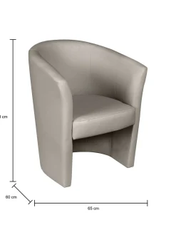 Poltrona Dpanett, 64x63h76 cm,<Dmora Flash Sale