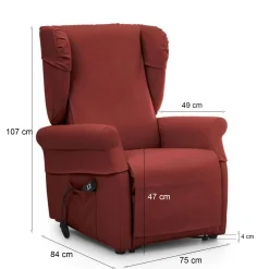 Poltrona Dromanzin, 75x84 h107 cm,<Dmora Flash Sale