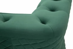 Poltrona Gabbiano, 104x83 h76 cm, Verde e Oro<Dmora Fashion