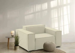 Poltrona Leonia, Cm 140x95h70,<Dmora Clearance