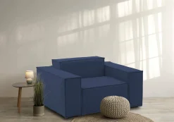 Poltrona Leonia, Cm 140x95h70,<Dmora Discount