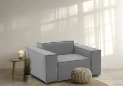 Poltrona Leonia, Cm 140x95h70,<Dmora Outlet
