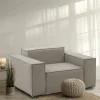 Poltrona Leonia, Cm 140x95h70,<Dmora Cheap