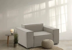 Poltrona Leonia, Cm 140x95h70,<Dmora Cheap