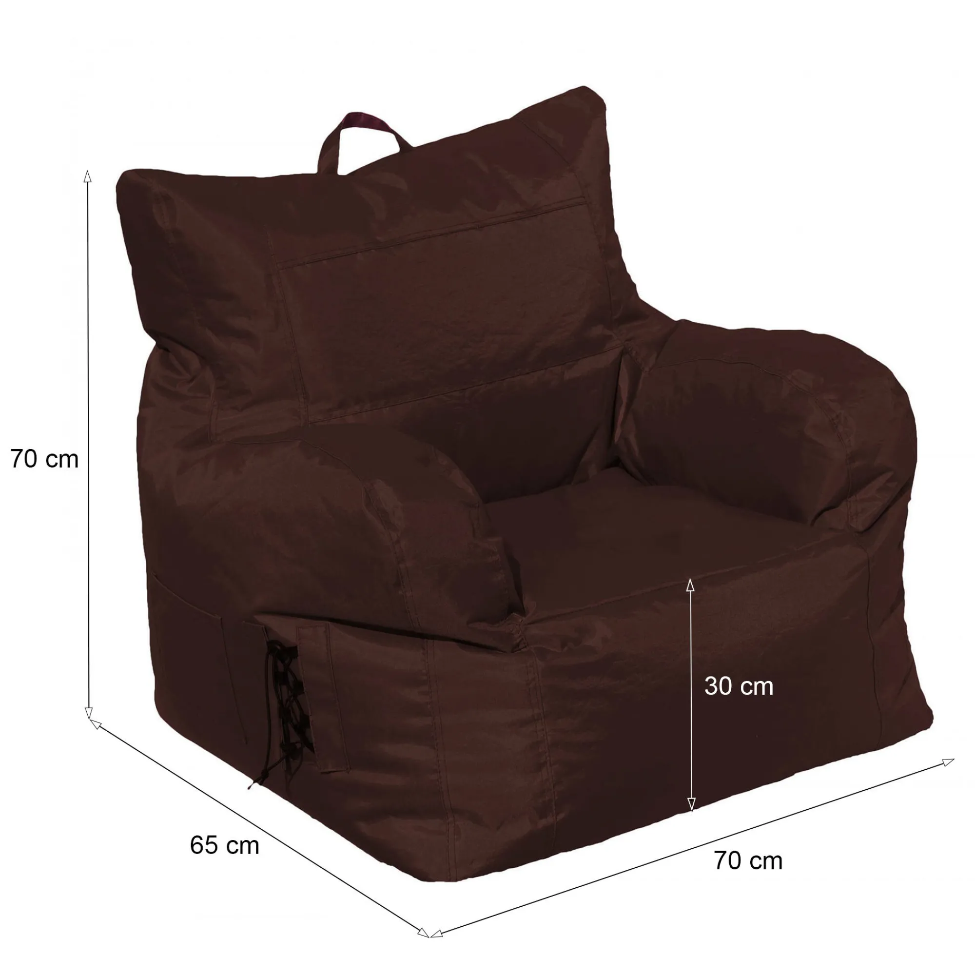 Poltrona Ossidiana, 75x65 h70 cm,<Dmora Fashion