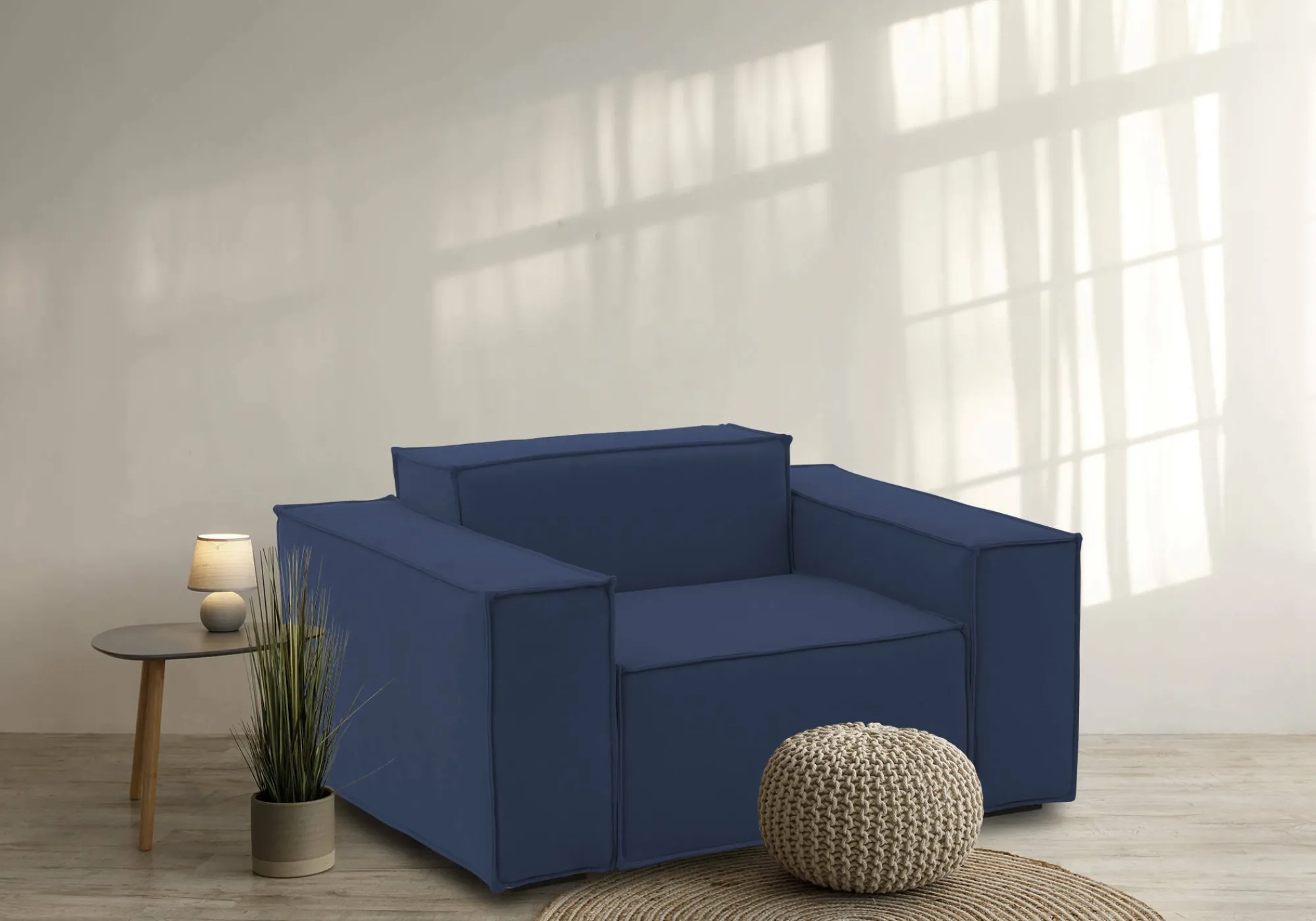 Poltrona Rodonite, Cm 160x95h70,<Dmora Flash Sale