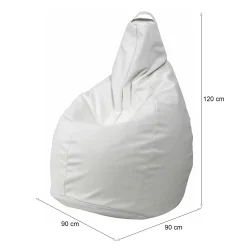 Pouf Agordo, 90x90 h120 cm,<Dmora Hot