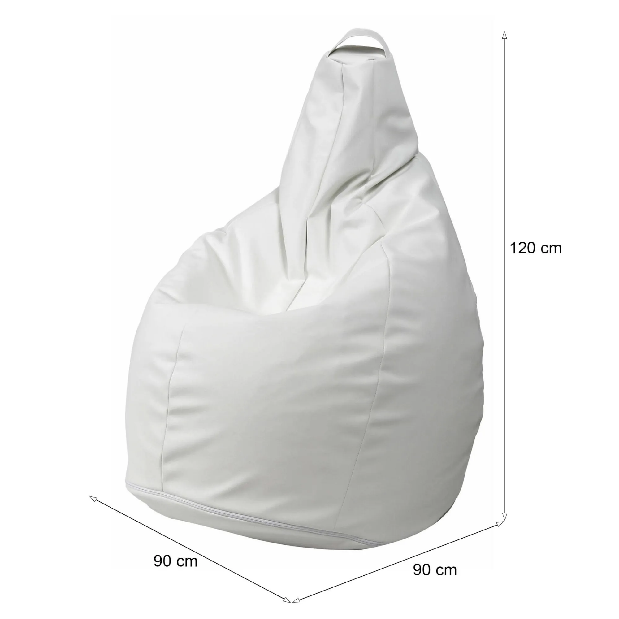 Pouf Agordo, 90x90 h120 cm,<Dmora Hot