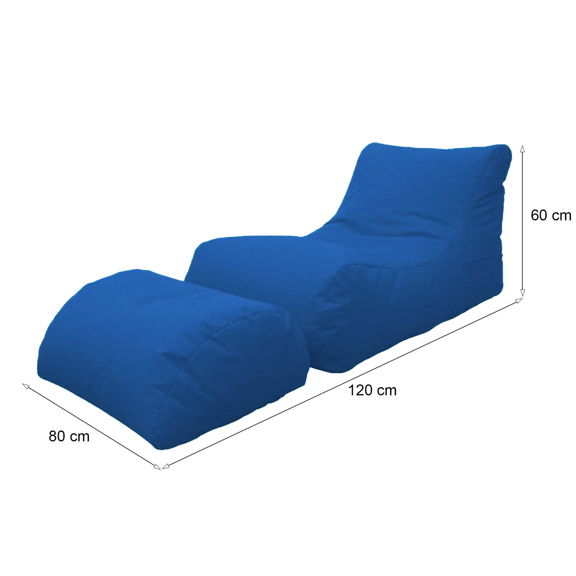 Pouf Alonneso, 120x80 h60 cm,<Dmora Best