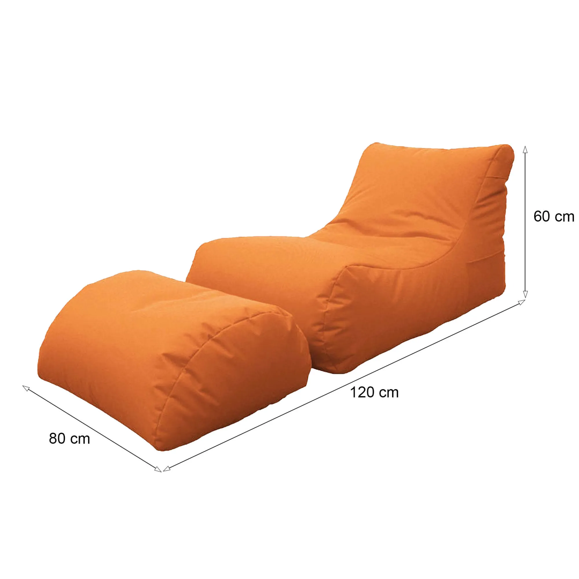 Pouf Alton, 120x80 h60 cm,<Dmora Online