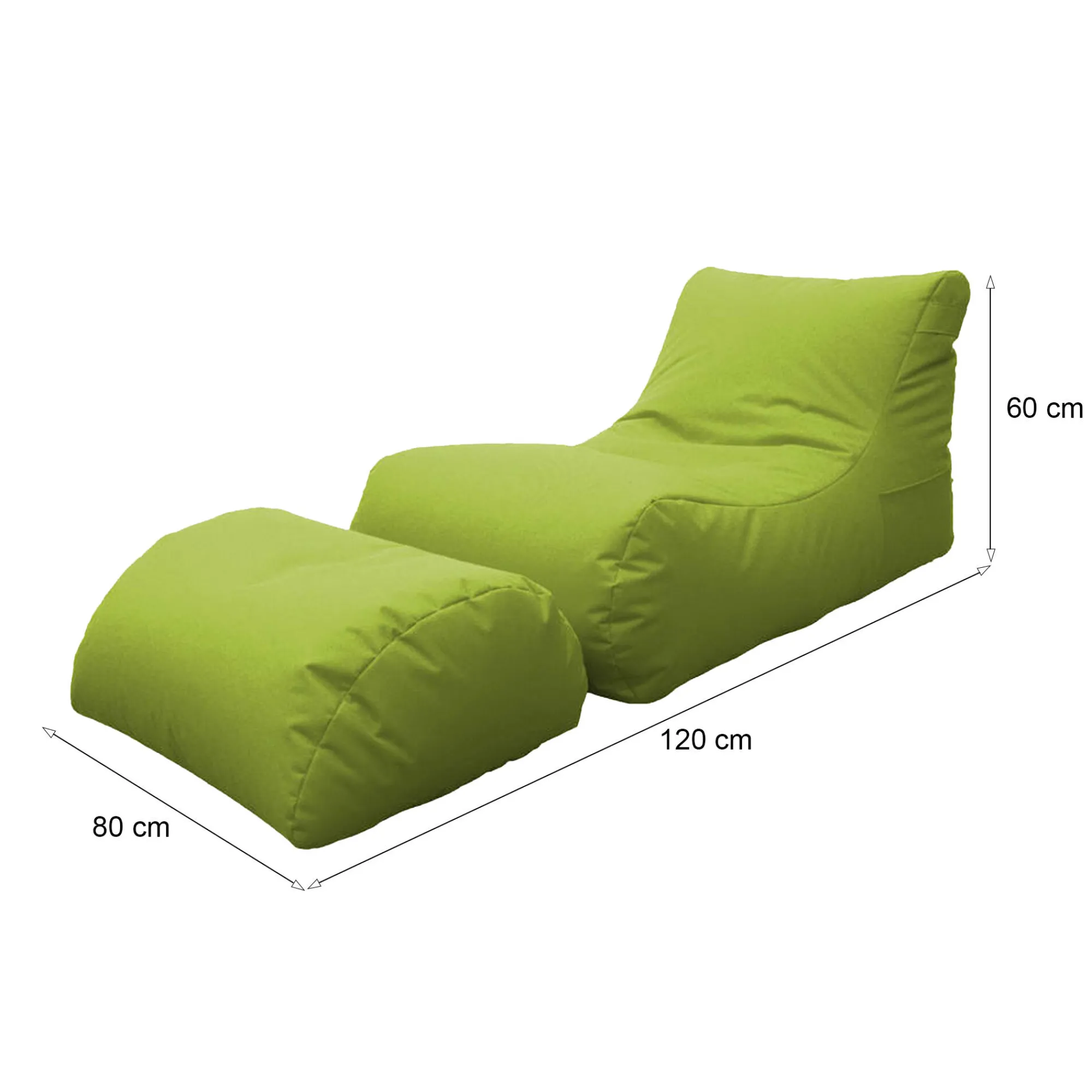 Pouf Alton, 120x80 h60 cm,<Dmora Outlet