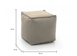 Pouf Aron, Cm 45x45h45,<Dmora Best