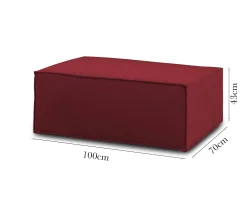 Pouf Assisi, Cm 100x70h43,<Dmora Flash Sale