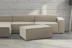 Pouf Assisi, Cm 100x70h43,<Dmora Sale