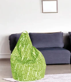 Pouf Atokos, 80x80 h120 cm, Verde e Bianco<Dmora Fashion
