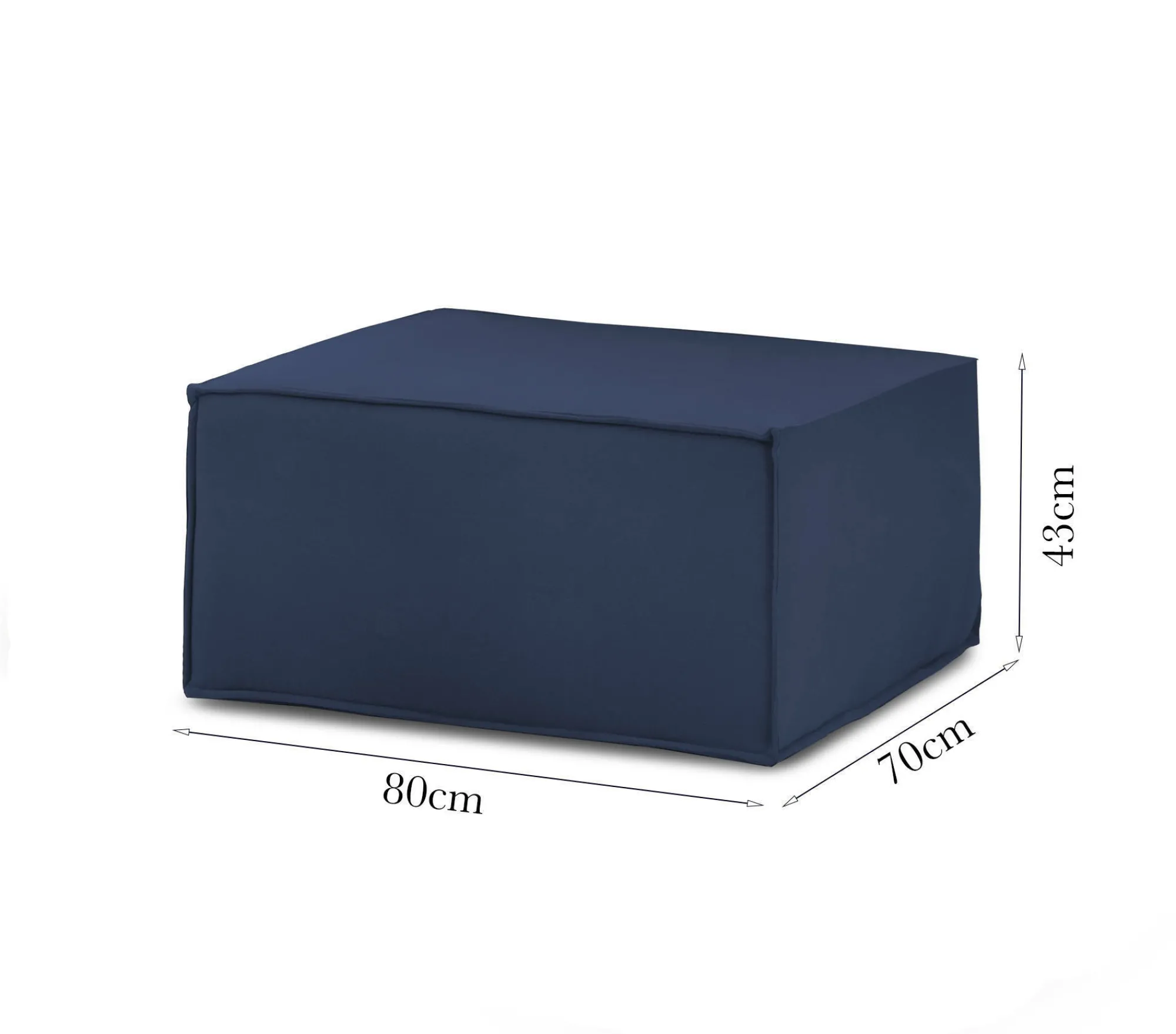 Pouf Avolasca, Cm 80x70h43,<Dmora Discount