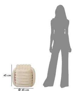 Pouf Bozzente, 45x45 h45 cm,<Dmora Fashion