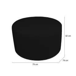 Pouf Cerigo, 79x79 h42 cm,<Dmora Store
