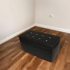 Pouf contenitore Felicita, 90x45 h45 cm,<Dmora Outlet