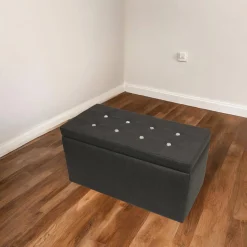 Pouf contenitore Felicita, 90x45 h45 cm,<Dmora Cheap