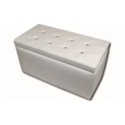 Pouf contenitore Felicita, 90x45 h45 cm,<Dmora Best