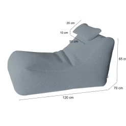 Pouf Міhck, 70x120 h65 cm,<Dmora Outlet