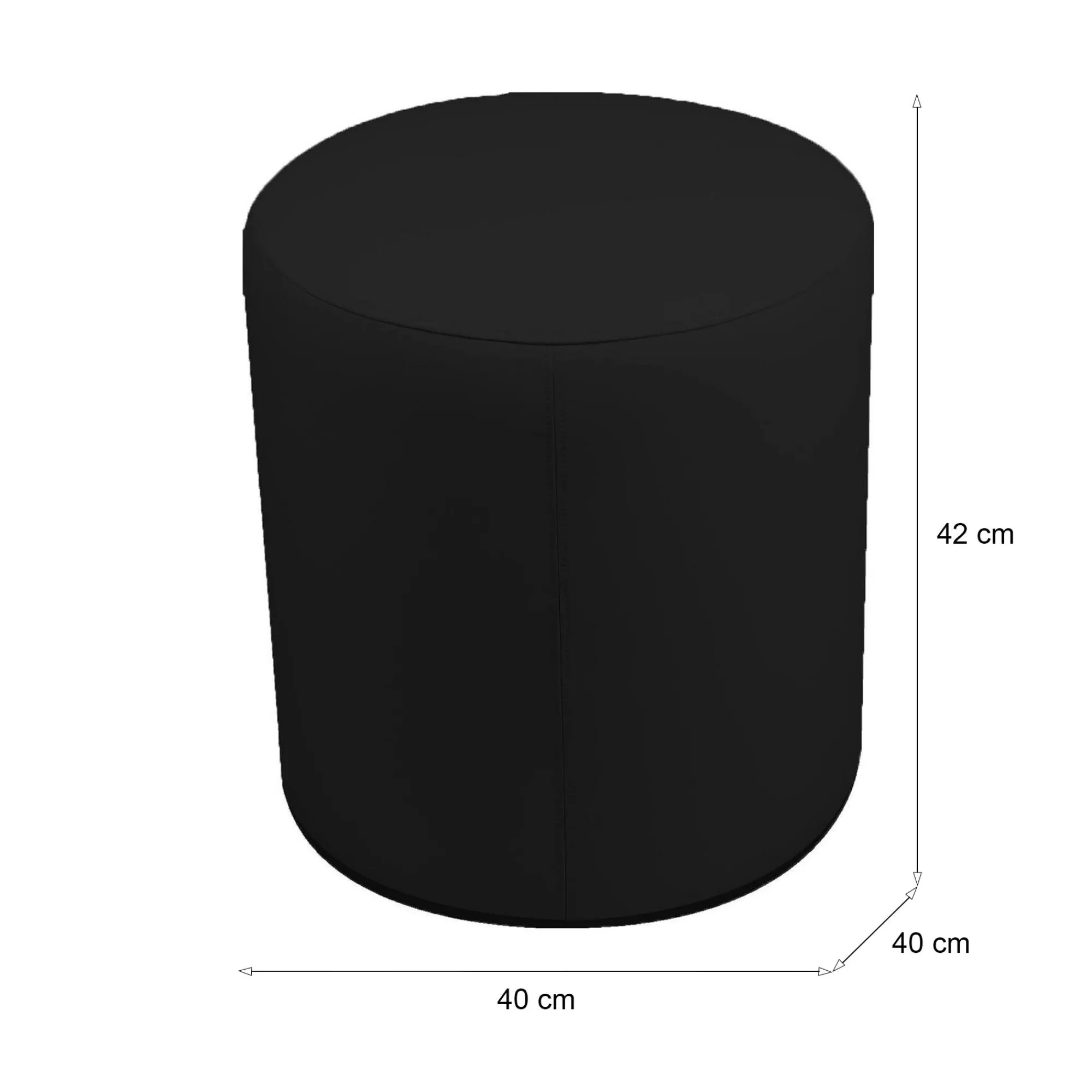 Pouf Lisboa, 40x40 h42 cm,<Dmora Clearance