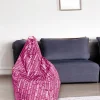 Pouf Marisa, 80x80 h120 cm, Rosa e Bianco<Dmora Store