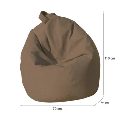 Pouf Mykonos, 70x70 h110 cm,<Dmora Best