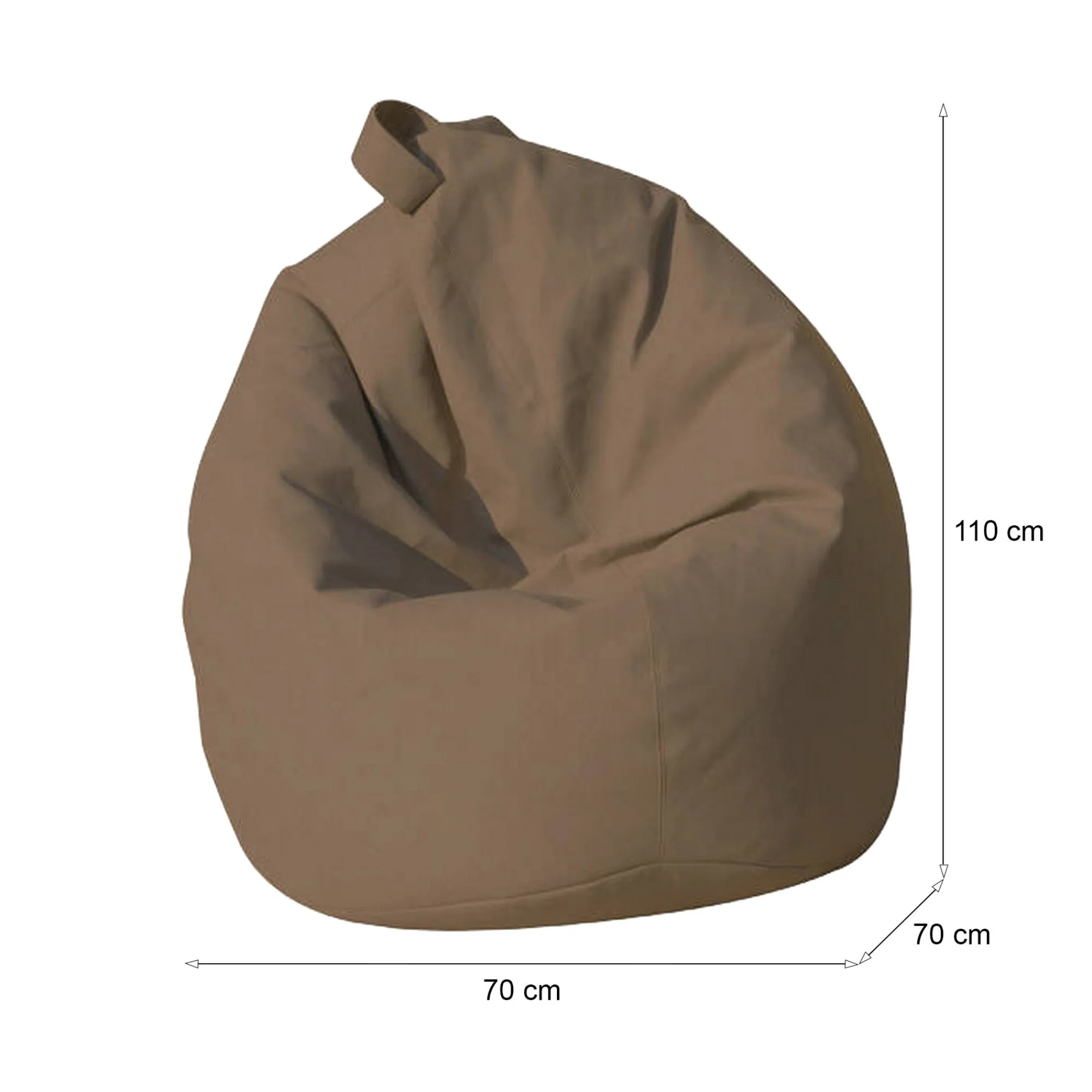 Pouf Mykonos, 70x70 h110 cm,<Dmora Best