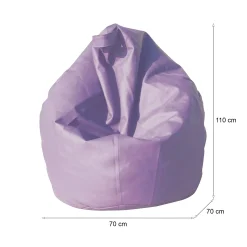 Pouf Mykonos, 70x70 h110 cm,<Dmora Clearance
