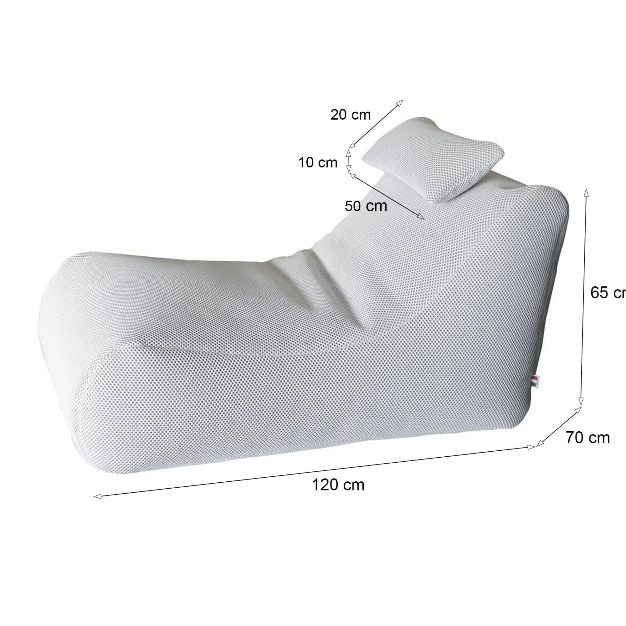 Pouf Sciro, 70x120 h65 cm,<Dmora Best